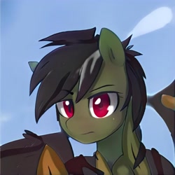 Size: 1024x1024 | Tagged: safe, artist:thisponydoesnotexist, derpibooru import, bat pony, pony, neural network