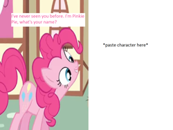 Size: 1152x864 | Tagged: safe, artist:cmara, derpibooru import, pinkie pie, earth pony, pony, blank, meme, meme template, solo