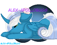 Size: 232x185 | Tagged: safe, artist:apollobugg, derpibooru import, oc, oc:fleurbelle, alicorn, alicorn oc, bow, eyes closed, female, hair bow, horn, mare, simple background, sleeping, transparent background, watermark, wings