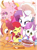 Size: 1192x1600 | Tagged: safe, artist:nendo, derpibooru import, apple bloom, pinkie pie, rarity, scootaloo, sweetie belle, twilight sparkle, earth pony, pegasus, pony, unicorn, adorabloom, chef's hat, chocolate, clothes, cute, cutealoo, cutie mark crusaders, diapinkes, diasweetes, food, hat, holiday, licking, licking lips, open clothes, open mouth, raribetes, tongue out, twiabetes, valentine's day