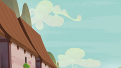 Size: 1280x720 | Tagged: safe, derpibooru import, screencap, hard to say anything, background, no pony, scenic ponyville, starlight's village