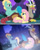 Size: 475x597 | Tagged: safe, artist:mlpskyflyer, derpibooru import, discord, fluttershy, zephyr breeze, pegasus, pony, blushing, brother and sister, crying, fake screencap, female, male, ponies, siblings