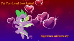 Size: 1210x681 | Tagged: safe, artist:mlpfan3991, derpibooru import, spike, dragon, hearts and hooves day, holiday, valentine's day, valentine's day card