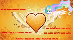 Size: 1210x661 | Tagged: safe, artist:mlpfan3991, derpibooru import, princess celestia, alicorn, pony, hearts and hooves day, holiday, valentine's day, valentine's day card