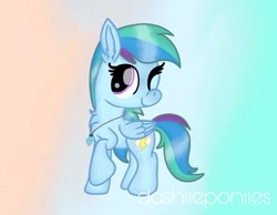 Size: 598x465 | Tagged: safe, artist:lillycloudart, derpibooru import, oc, oc only, oc:lily cloud, pegasus, pony, abstract background, chest fluff, eyelashes, female, jewelry, mare, necklace, one eye closed, pegasus oc, solo, wings, wink