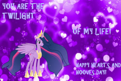 Size: 1280x854 | Tagged: safe, artist:mlpfan3991, derpibooru import, princess twilight 2.0, twilight sparkle, twilight sparkle (alicorn), alicorn, pony, the last problem, female, hearts and hooves day, holiday, hoof shoes, mare, older, older twilight sparkle (alicorn), peytral, solo, valentine's day, valentine's day card