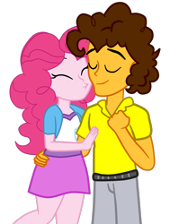Size: 1116x1333 | Tagged: safe, artist:gmaplay, derpibooru import, cheese sandwich, pinkie pie, equestria girls, cheesepie, female, male, shipping, solo, straight
