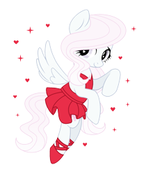 Size: 1597x1905 | Tagged: safe, artist:darbypop1, derpibooru import, oc, oc:bella bambina, pegasus, pony, ballet slippers, clothes, dress, female, mare, shoes, simple background, solo, transparent background, tutu