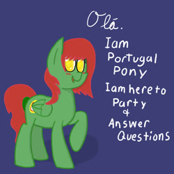 Size: 1200x1200 | Tagged: safe, derpibooru import, oc, oc only, pony, nation ponies, ponified, portugal, solo