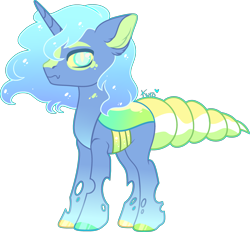 Size: 2853x2649 | Tagged: safe, artist:kurosawakuro, derpibooru import, oc, changepony, hybrid, interspecies offspring, magical lesbian spawn, male, offspring, parent:princess luna, parent:queen chrysalis, parents:chrysaluna, simple background, solo, transparent background