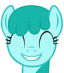 Size: 468x532 | Tagged: safe, artist:chebaccopepper, derpibooru import, spring melody, sprinkle medley, pegasus, pony, cute, eyes closed, female, grin, mare, simple background, smiling, sprinklebetes, white background