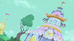 Size: 1280x720 | Tagged: safe, derpibooru import, screencap, hearts and hooves day (episode), background, carousel boutique, no pony, ponyville, scenic ponyville