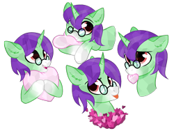 Size: 1841x1382 | Tagged: safe, artist:cloud-fly, derpibooru import, oc, oc only, oc:crescent star, crystal pony, unicorn, :p, base used, crystal unicorn, happy, heart, heart pillow, hearts and hooves day, male, mlem, open mouth, pillow, silly, simple background, solo, stallion, tongue out, transparent background