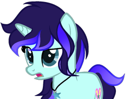 Size: 875x685 | Tagged: safe, artist:aquabright0219, derpibooru import, oc, oc only, oc:aqua bright, pony, unicorn, female, horn, jewelry, mare, necklace, open mouth, simple background, solo, transparent background, unicorn oc