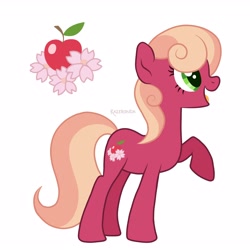 Size: 3200x3200 | Tagged: safe, artist:kazeronda, derpibooru import, oc, oc only, earth pony, pony, cutie mark, female, holiday, mare, open mouth, simple background, solo, valentine's day, white background