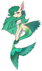 Size: 963x1629 | Tagged: safe, artist:monogy, derpibooru import, oc, oc only, seapony (g4), bubble, deviantart watermark, dorsal fin, female, fins, fish tail, flowing mane, obtrusive watermark, pink eyes, simple background, smiling, solo, tail, transparent background, watermark