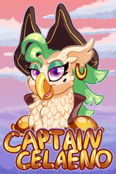 Size: 1000x1500 | Tagged: safe, artist:glitchdove, derpibooru import, captain celaeno, bird, parrot, my little pony: the movie, parrot pirates, pirate