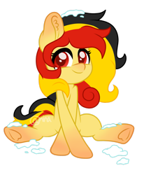 Size: 2223x2697 | Tagged: safe, artist:ninnydraws, derpibooru import, oc, pony, belgium, nation ponies, ponified, solo