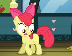 Size: 900x697 | Tagged: safe, artist:lovetime17, derpibooru import, edit, edited screencap, screencap, apple bloom, earth pony, pony, bloom and gloom, 1000 hours in ms paint, cropped, female, meme template, open mouth, solo