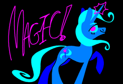 Size: 1280x875 | Tagged: safe, artist:msponies, derpibooru import, trixie, pony, unicorn, blue coat, female, horn, mare, smiling, two toned mane