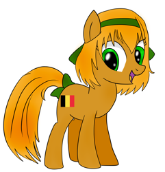 Size: 2256x2344 | Tagged: safe, artist:emerald star, derpibooru import, oc, pony, belgium, nation ponies, ponified, solo