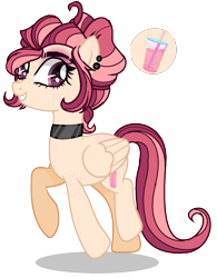 Size: 1088x1396 | Tagged: safe, artist:venomous-cookietwt, derpibooru import, oc, pegasus, female, magical lesbian spawn, mare, offspring, parent:fluttershy, parent:rainbow dash, parents:flutterdash, show accurate, simple background, solo, transparent background