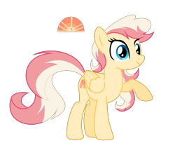 Size: 3977x3361 | Tagged: safe, artist:galaxyswirlsyt, derpibooru import, oc, oc:sun dawn, pegasus, pony, female, mare, offspring, parent:fire streak, parent:sunset shimmer, parents:sunsetstreak, show accurate, simple background, solo, transparent background