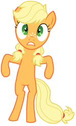 Size: 7000x11700 | Tagged: safe, artist:tardifice, derpibooru import, applejack, pony, where the apple lies, absurd resolution, bipedal, simple background, solo, teenage applejack, teenager, transparent background, vector