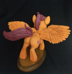 Size: 770x792 | Tagged: safe, artist:vita96, derpibooru import, scootaloo, pegasus, pony, craft, photo, sculpture, spread wings, wings