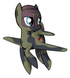 Size: 1426x1591 | Tagged: safe, artist:jh, ponerpics import, oc, oc only, oc:litvyak, original species, plane pony, pony, deleted from derpibooru, plane, solo, yak-1