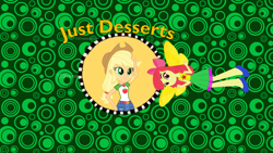 Size: 1280x720 | Tagged: safe, artist:ddart2019, derpibooru import, apple bloom, applejack, equestria girls, arthur