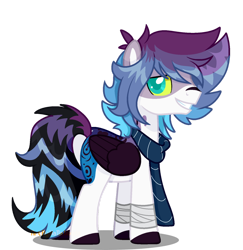 Size: 1280x1315 | Tagged: safe, artist:reptaurdrawsmlp, derpibooru import, oc, pegasus, pony, clothes, colored wings, male, scarf, simple background, solo, stallion, transparent background, wings