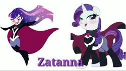 Size: 1280x720 | Tagged: artist needed, safe, derpibooru import, rarity, pony, unicorn, dc superhero girls, youtube link, zatanna