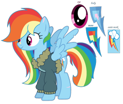 Size: 2126x1794 | Tagged: safe, artist:starshinesentry07, derpibooru import, rainbow dash, pegasus, pony, bomber jacket, clothes, female, jacket, older, simple background, solo, transparent background