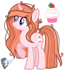 Size: 1388x1500 | Tagged: safe, artist:skyfallfrost, derpibooru import, oc, oc:strawberry delight, pony, unicorn, female, mare, raised hoof, raised leg, simple background, solo, transparent background