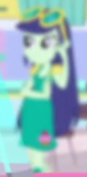 Size: 250x509 | Tagged: safe, derpibooru import, screencap, blueberry cake, eqg summertime shorts, equestria girls, shake things up!, blurry, cropped, solo