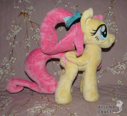 Size: 1024x939 | Tagged: safe, artist:allunacraft, derpibooru import, fluttershy, pony, irl, older, older fluttershy, photo, plushie, solo