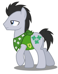 Size: 5500x7000 | Tagged: safe, artist:mundschenk85, derpibooru import, lucky clover, earth pony, pony, absurd resolution, bandana, male, plant team, simple background, solo, stallion, transparent background, vector