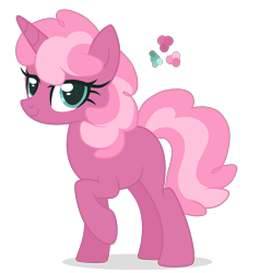 Size: 2400x2418 | Tagged: safe, artist:magicuniclaws, derpibooru import, oc, oc only, pony, unicorn, female, magical lesbian spawn, mare, offspring, parent:cheerilee, parent:pinkie pie, simple background, solo, transparent background