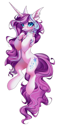 Size: 2332x5000 | Tagged: safe, artist:jun1313, derpibooru import, oc, oc only, pony, unicorn, belly button, blushing, female, looking at you, mare, simple background, solo, transparent background