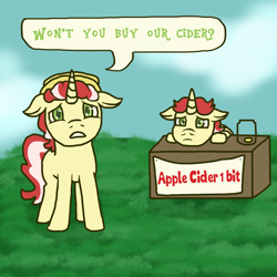 Size: 1508x1508 | Tagged: safe, artist:theedgyduck, derpibooru import, flam, flim, unicorn, blank flank, bronybait, colt, colt flam, colt flim, cute, dialogue, duo, flamabetes, flim flam brothers, flimabetes, hat, looking at you, male, males only, question, talking to viewer, younger