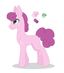 Size: 700x800 | Tagged: safe, artist:magicuniclaws, derpibooru import, oc, earth pony, pony, magical lesbian spawn, offspring, parent:pinkie pie, parent:suri polomare, simple background, solo, transparent background