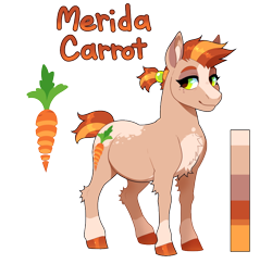 Size: 810x788 | Tagged: safe, artist:lastnight-light, derpibooru import, oc, oc:merida carrot, earth pony, pony, female, mare, simple background, solo, transparent background