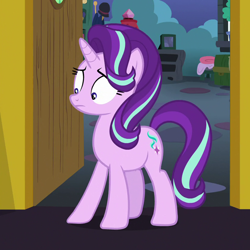 Size: 830x830 | Tagged: safe, derpibooru import, screencap, starlight glimmer, pony, unicorn, celestial advice, cropped, female, mare, solo