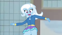 Size: 2704x1520 | Tagged: safe, artist:gmaplay, derpibooru import, trixie, equestria girls, cute, diatrixes, flying, solo