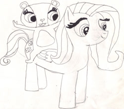 Size: 1024x896 | Tagged: safe, artist:ben-the-looney, derpibooru import, fluttershy, pegasus, pony, littlest pet shop, penny ling