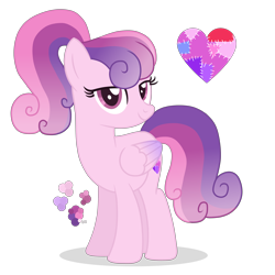 Size: 5000x4997 | Tagged: safe, artist:magicuniclaws, derpibooru import, oc, pegasus, pony, absurd resolution, female, magical lesbian spawn, mare, offspring, parent:princess cadance, parent:suri polomare, simple background, solo, transparent background