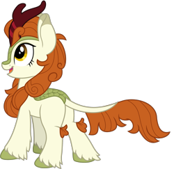 Size: 2175x2112 | Tagged: safe, artist:byteslice, artist:litrojia, derpibooru import, autumn blaze, kirin, collaboration, .svg available, butt, female, mare, open mouth, plot, simple background, smiling, solo, svg, transparent background, vector