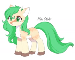 Size: 1800x1437 | Tagged: safe, artist:aleuoliver, derpibooru import, oc, oc only, earth pony, pony, chest fluff, earth pony oc, signature, simple background, solo, unshorn fetlocks, white background