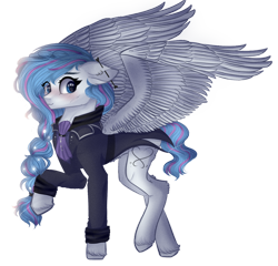 Size: 1280x1231 | Tagged: safe, artist:justkattyo, derpibooru import, oc, oc only, pegasus, pony, clothes, female, simple background, suit, transparent background, unshorn fetlocks